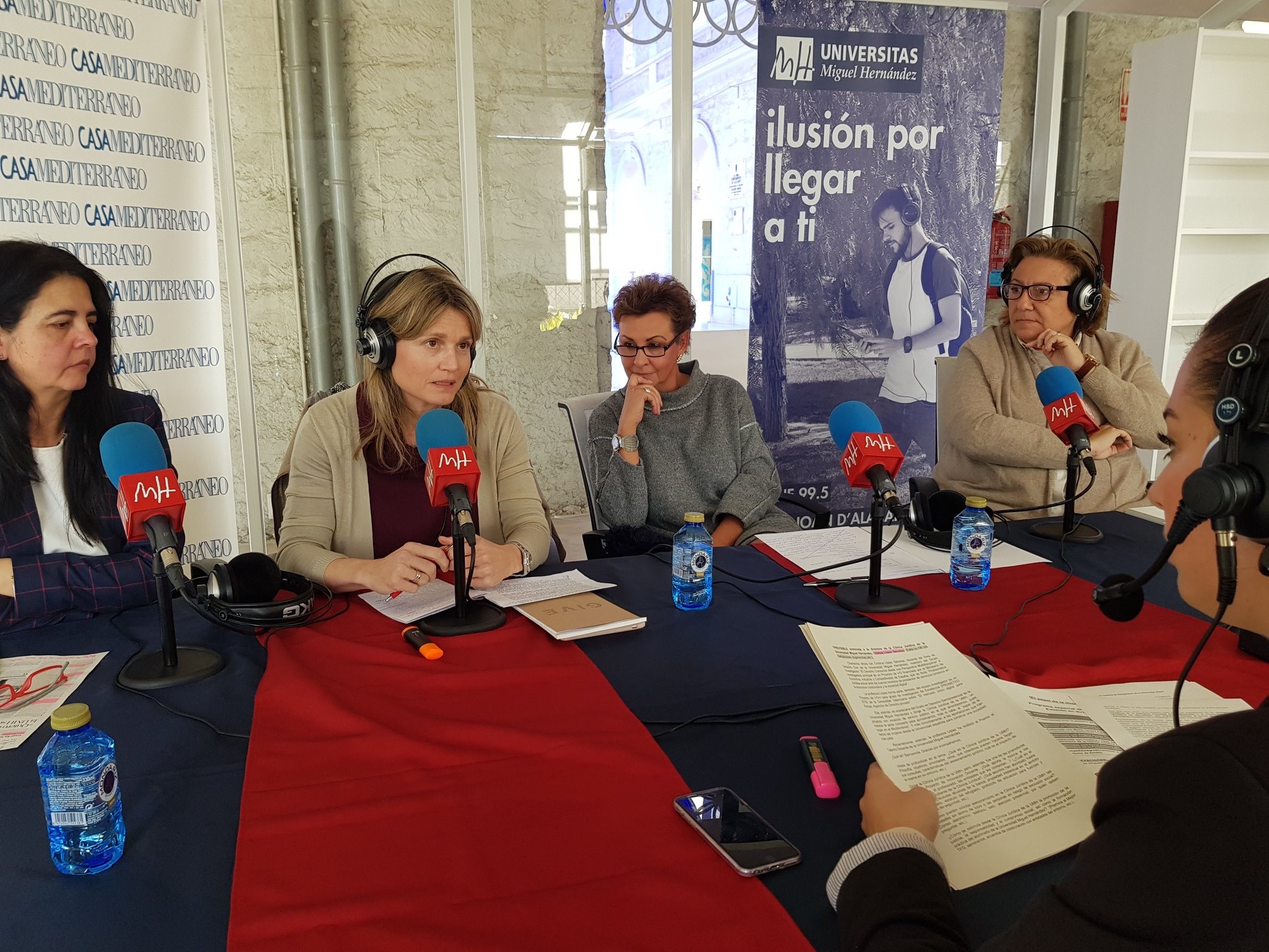 Con Radio UMH en Casa Mediterráneo